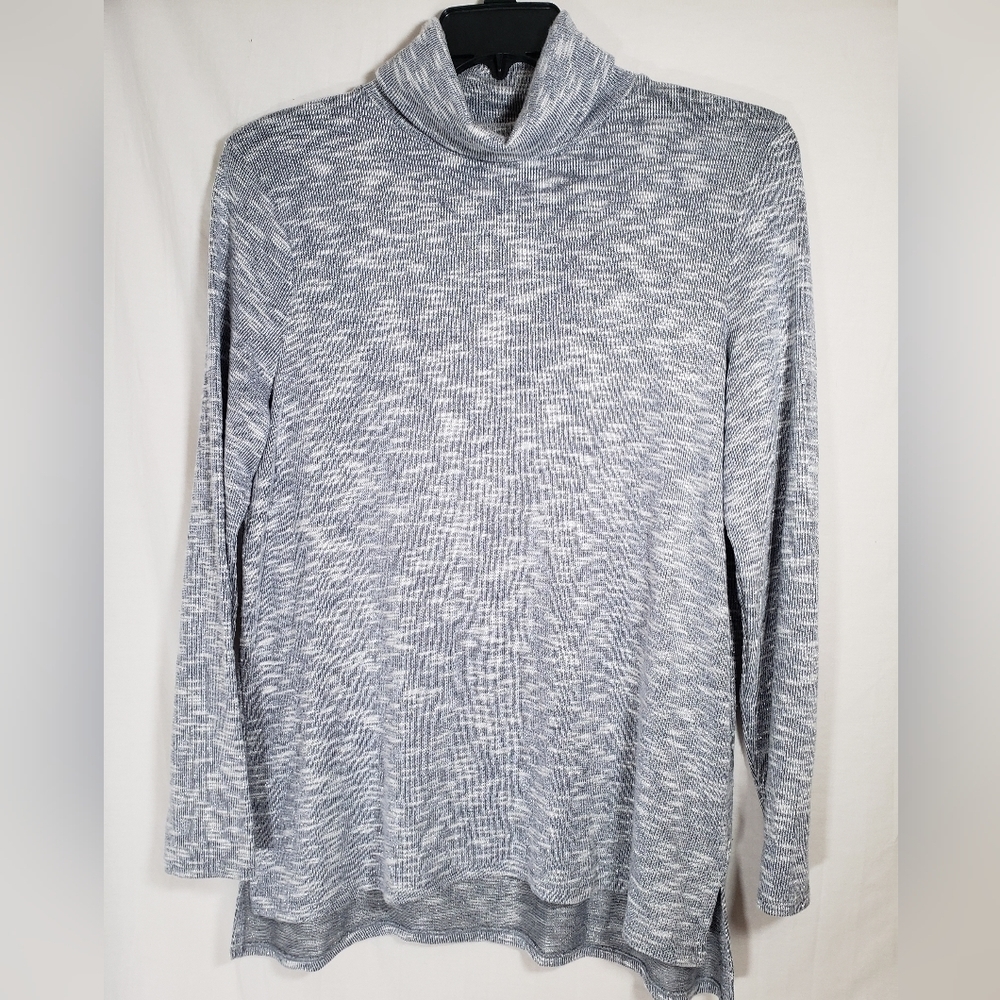 Retrelogy Shimmering Gray Long Sleeve Sweater Sz XL